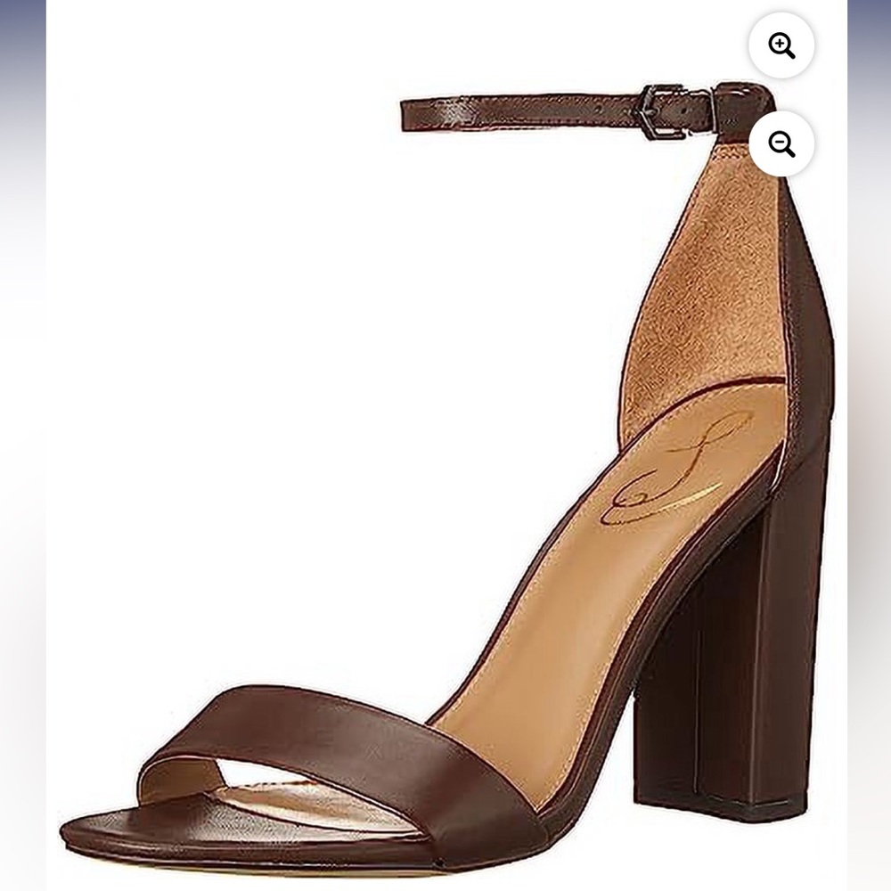 NIB Sam Edelman Yaro high heeled sandals in chocolate sz 7.5